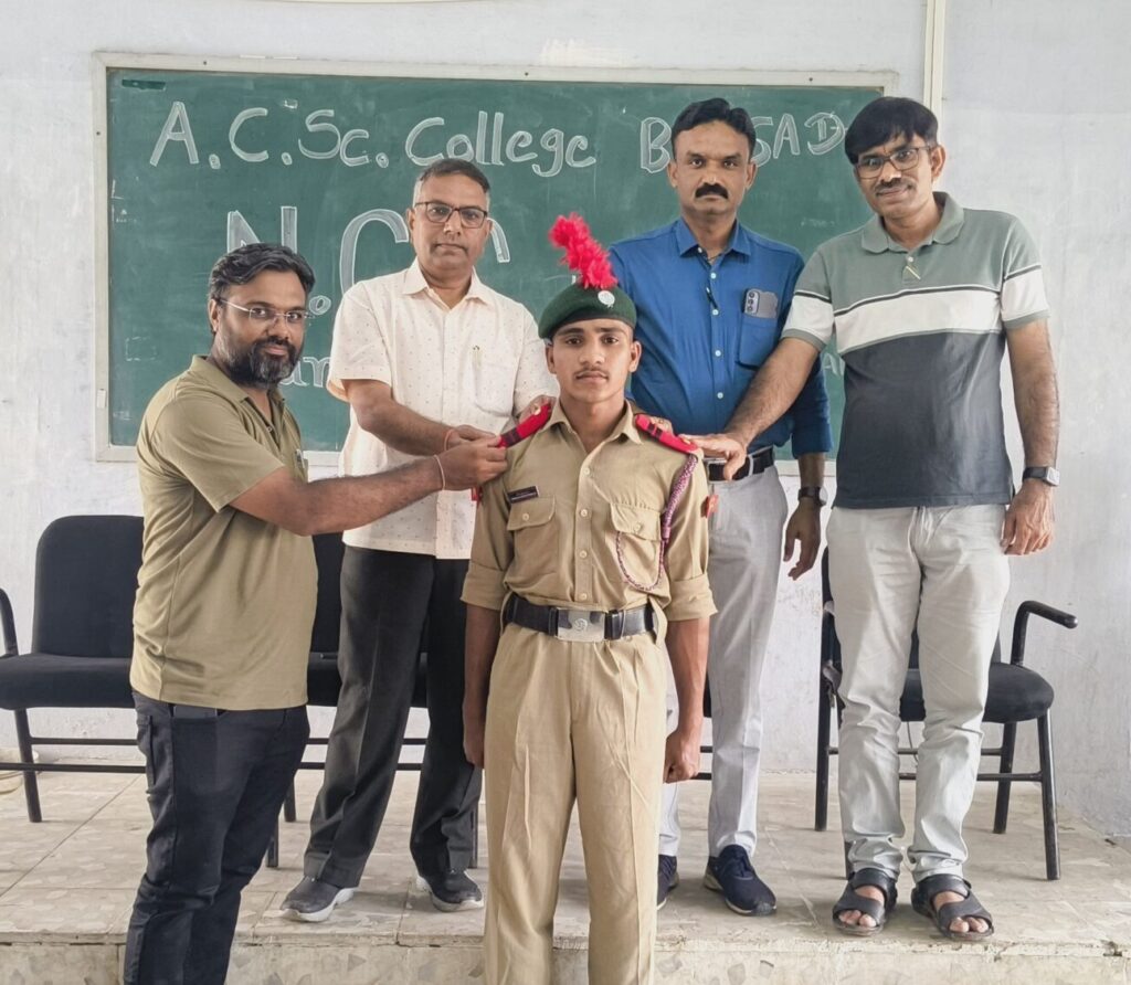 On 13 August 2026, the NCC Unit of Arts, Commerce and Science College, Borsad, held its Rank Conferment Ceremony. Under the guidance of I/C Principal Capt. Manoj Parmar sir, CTO Dr. Nileshkumar Vala and in the presence of  14 meritorious cadets received institutional ranks from LCPL to SUO. The ceremony honored their leadership, dedication, and commitment to NCC discipline.